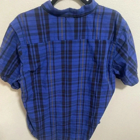 LRG men’s striped casual short sleeve button down shirt size Medium - Picture 2 of 4